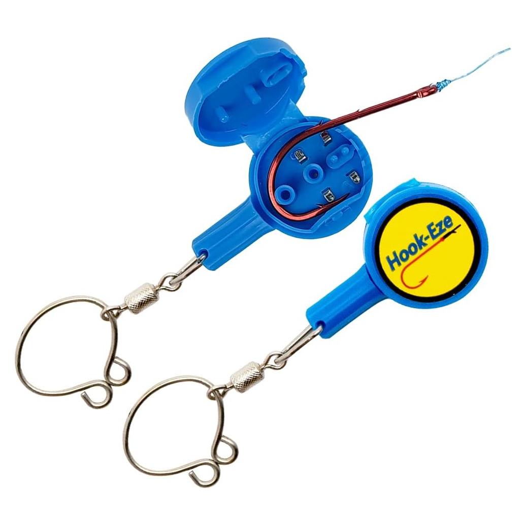 HOOK-EZE Herramienta para Atar Nudos de Pesca | Azul