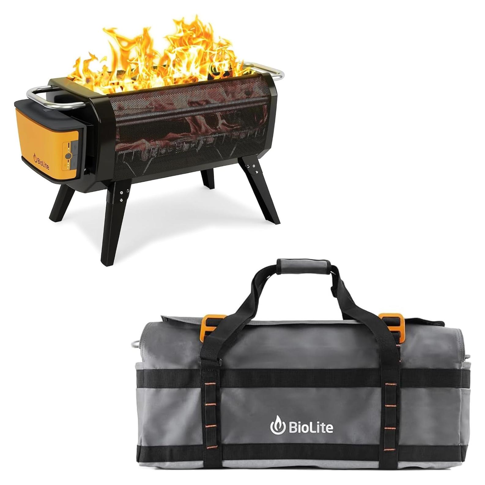 BioLite FirePit+ Hoguera y Parrilla Sin Humo + Bolsa