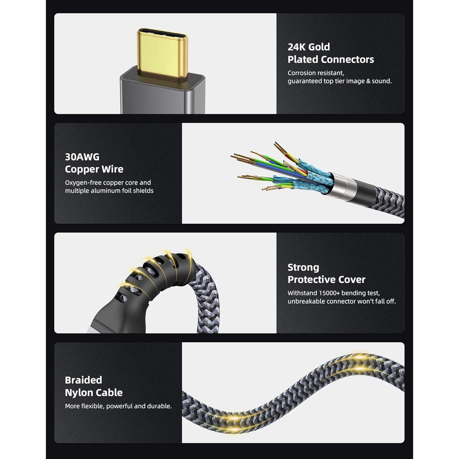 Cable Thunderbolt 4 Maxonar 1.01m 240W 40Gbps 8K/5K