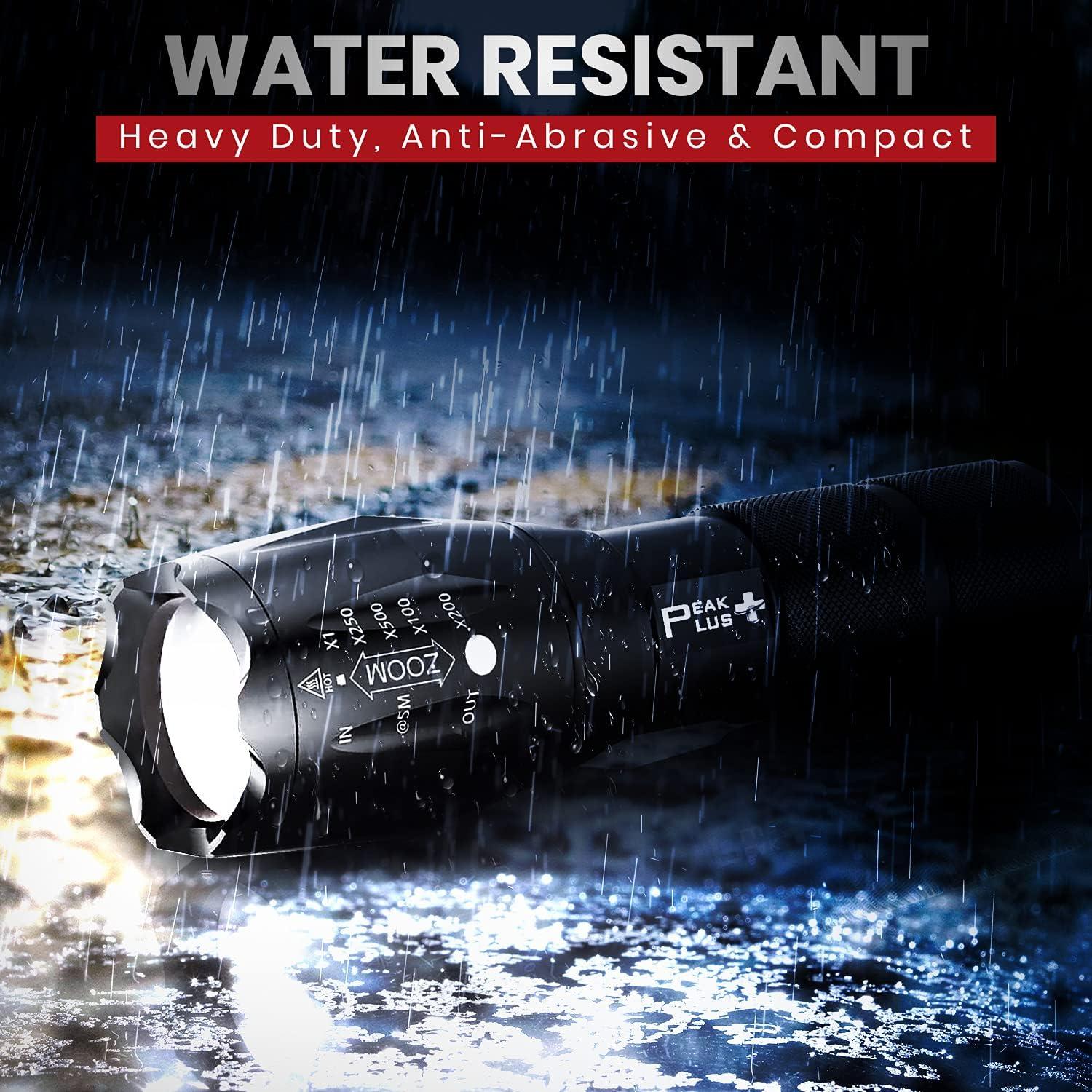 Linterna Táctica PeakPlus XML T6 1000 Lúmenes Recargable