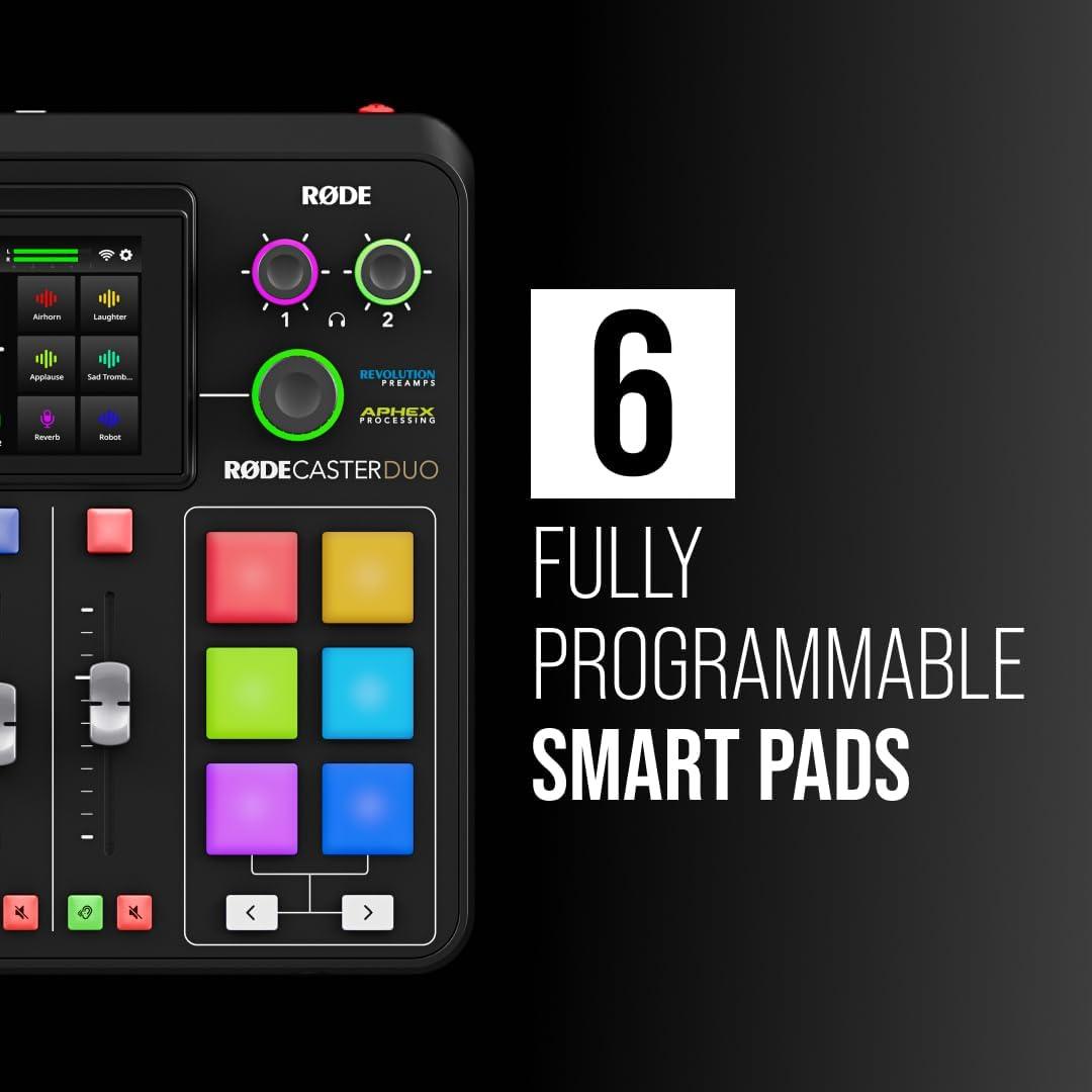 RØDECaster Duo Estudio de Producción Todo-en-Uno Negro