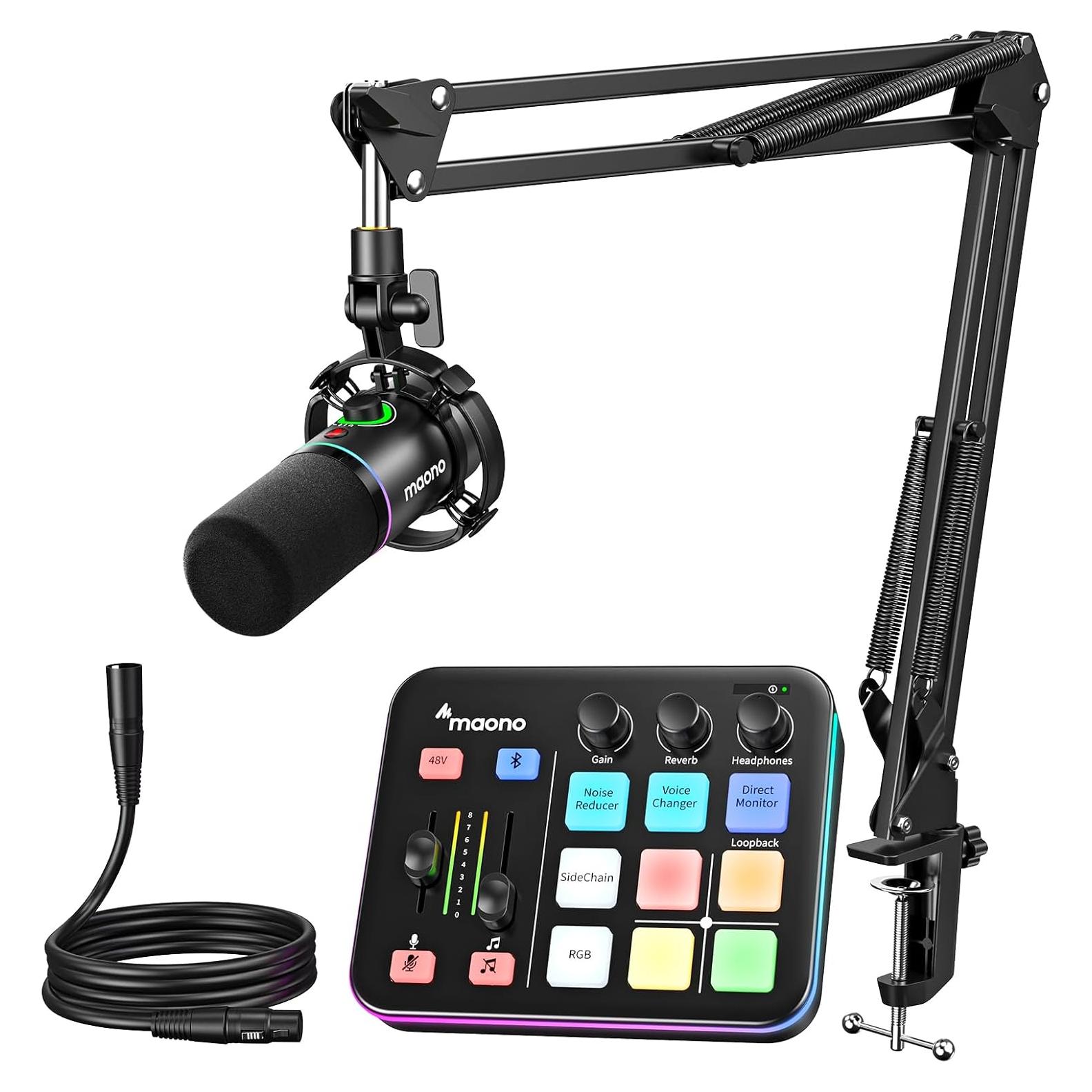 Kit de Streaming MAONO MaonoCaster PD200XS & G1 NEO RGB