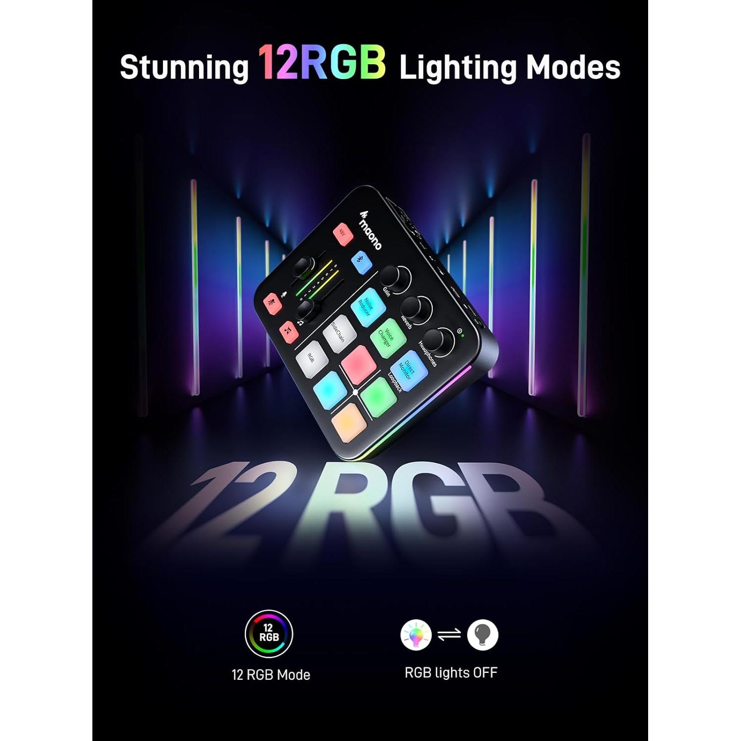 Kit de Streaming MAONO MaonoCaster PD200XS & G1 NEO RGB