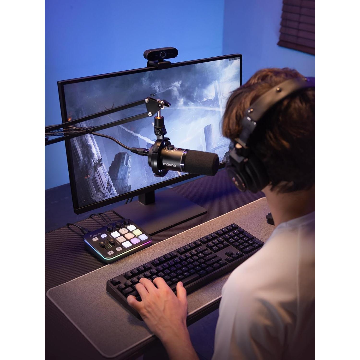 Kit de Streaming MAONO MaonoCaster PD200XS & G1 NEO RGB