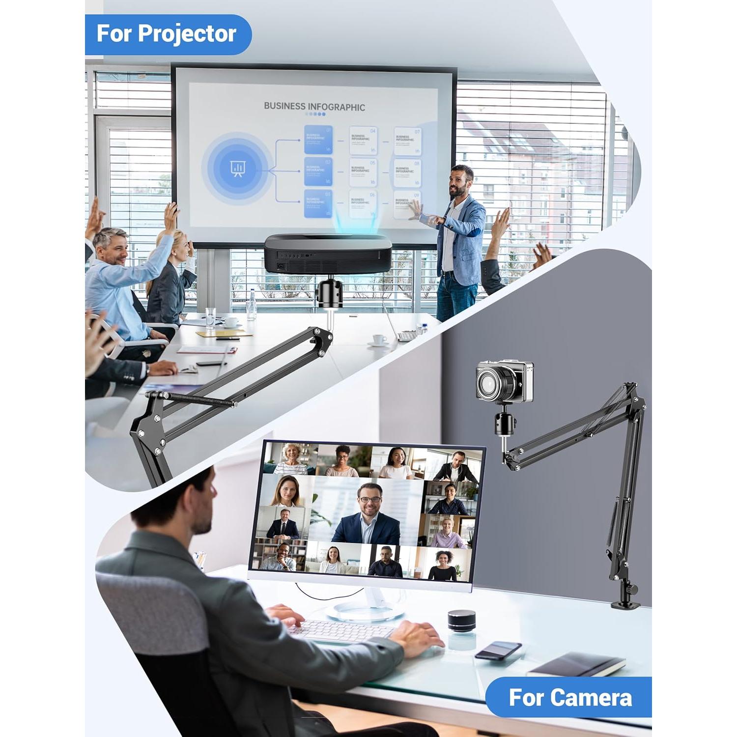 Soporte de Cámara de Escritorio Evekea DS03 360° Ajustable