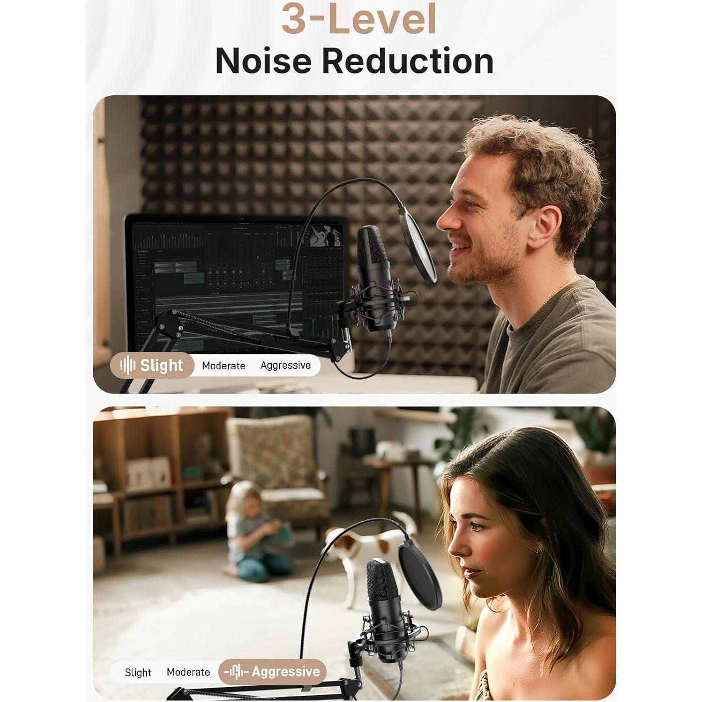 Micrófono de Condensador MAONO A04 Gen2 XLR/USB 192kHz