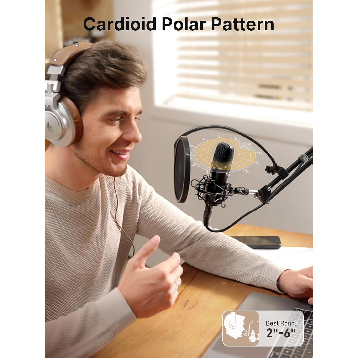 Micrófono de Condensador MAONO A04 Gen2 XLR/USB 192kHz