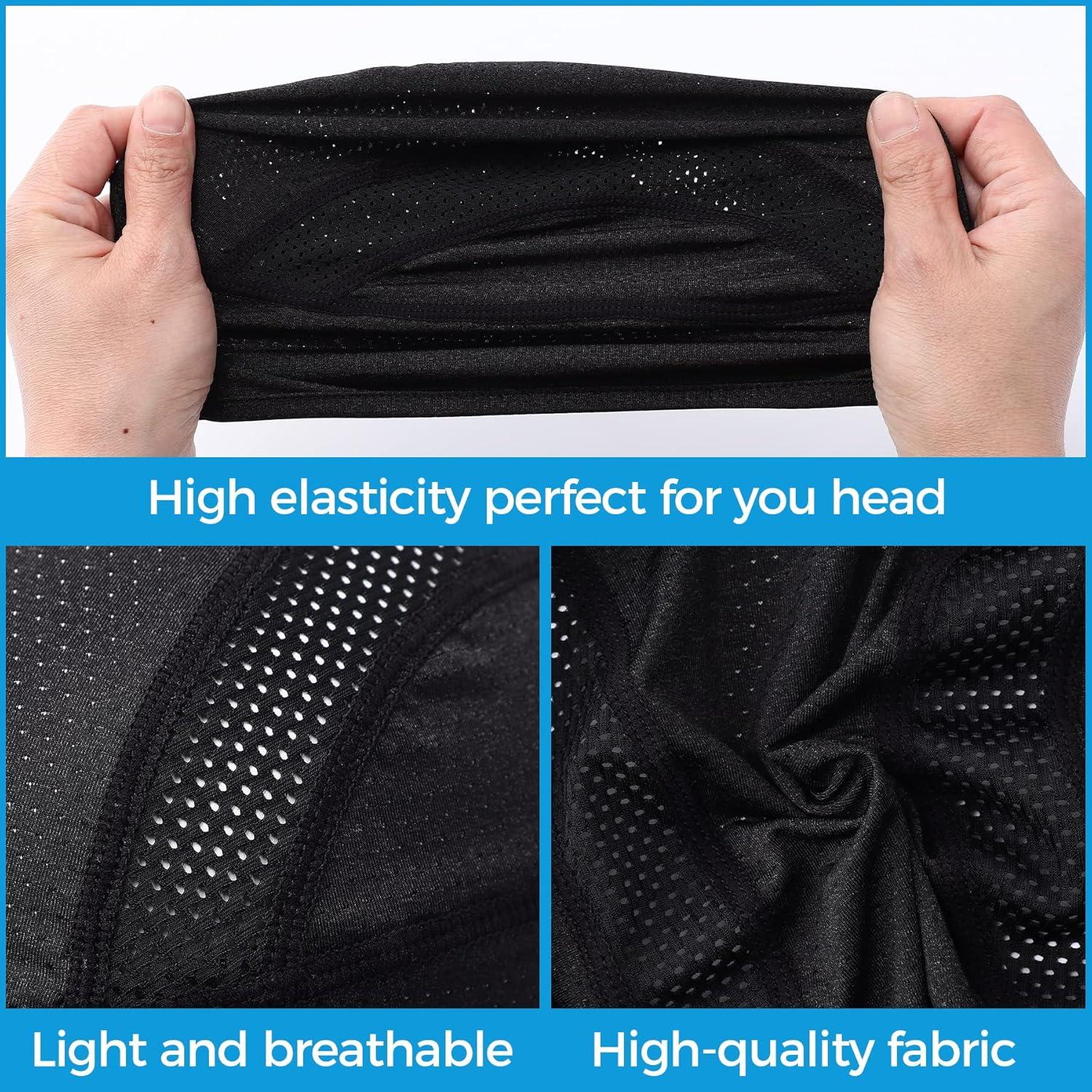 Gorro de Ciclismo Unisex Refrescante 2 Piezas - Negro y Azul Marino