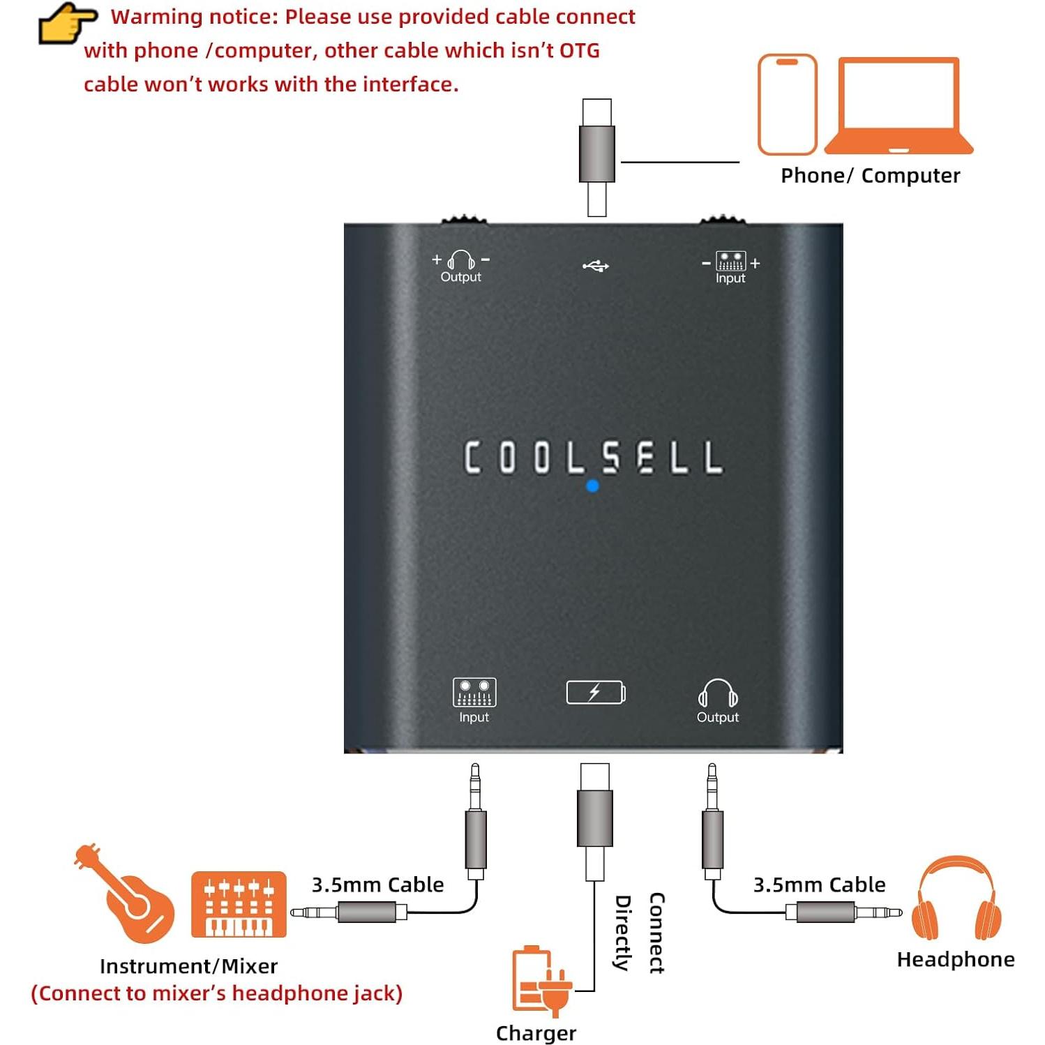 Interfaz de Audio Estéreo USB C G42 24Bit/192kHz para iPhone