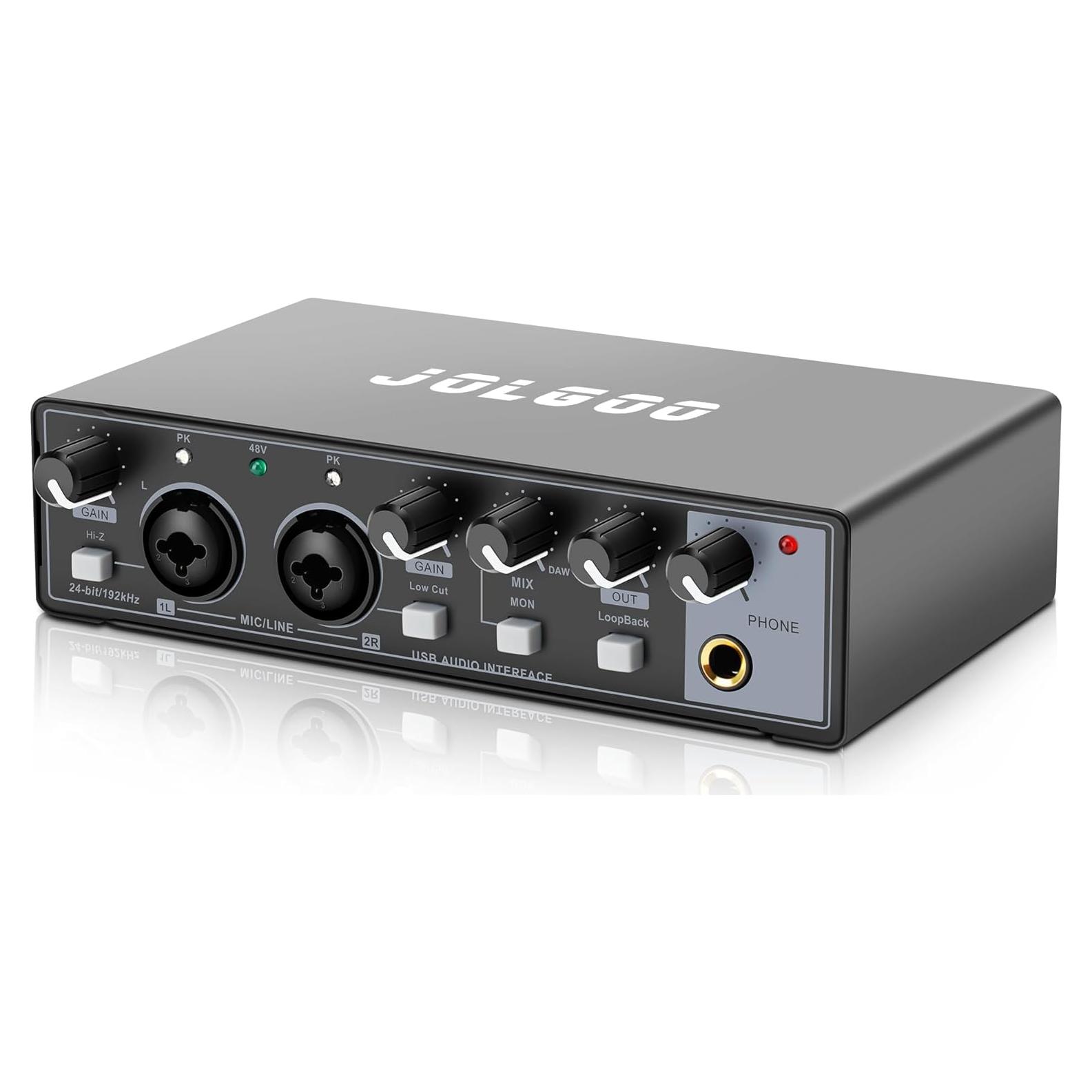 Interfaz de Audio USB 24-Bit/192kHz XLR para PC y Mac