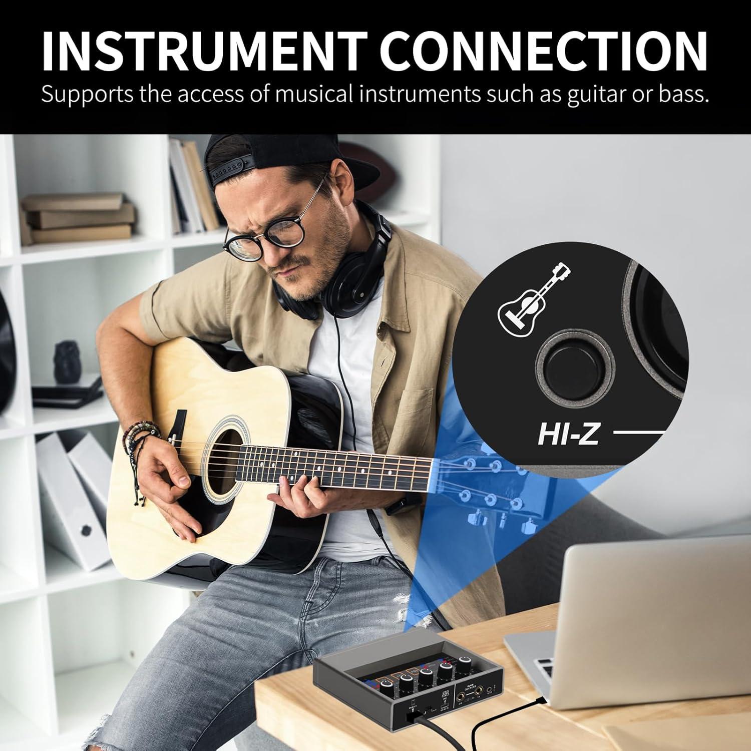 Interfaz de Audio USB Q-16 XTUGA 16 bit 48 kHz Phantom