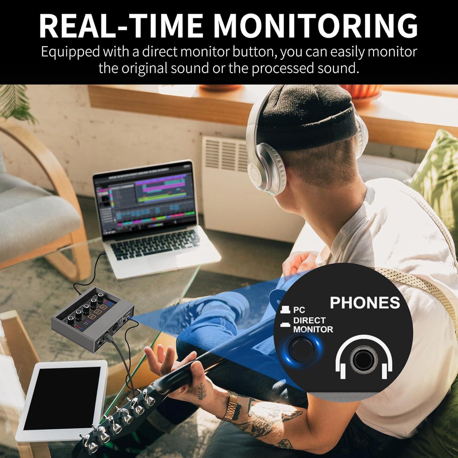 Interfaz de Audio USB Q-16 XTUGA 16 bit 48 kHz Phantom