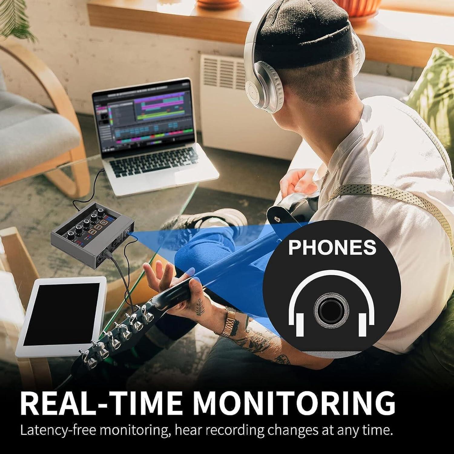 Interfaz de Audio USB Q-16 - 16 bit/48 kHz, Phantom 48V