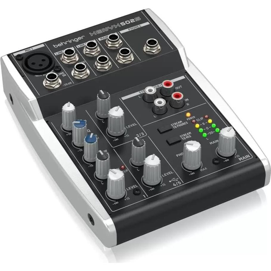 Mezclador Analógico Behringer XENYX 502S 5 Entradas USB