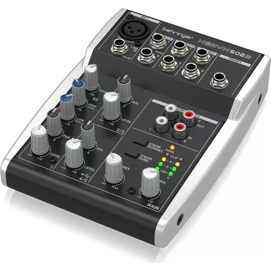 Mezclador Analógico Behringer XENYX 502S 5 Entradas USB