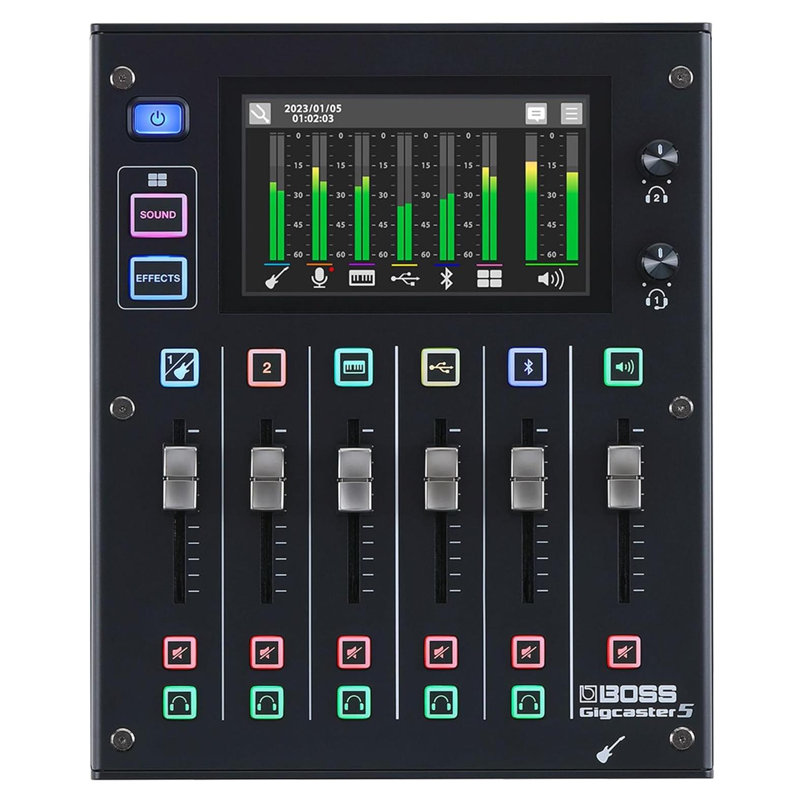 Mezclador de Audio BOSS Gigcaster 5 5 Canales USB Bluetooth