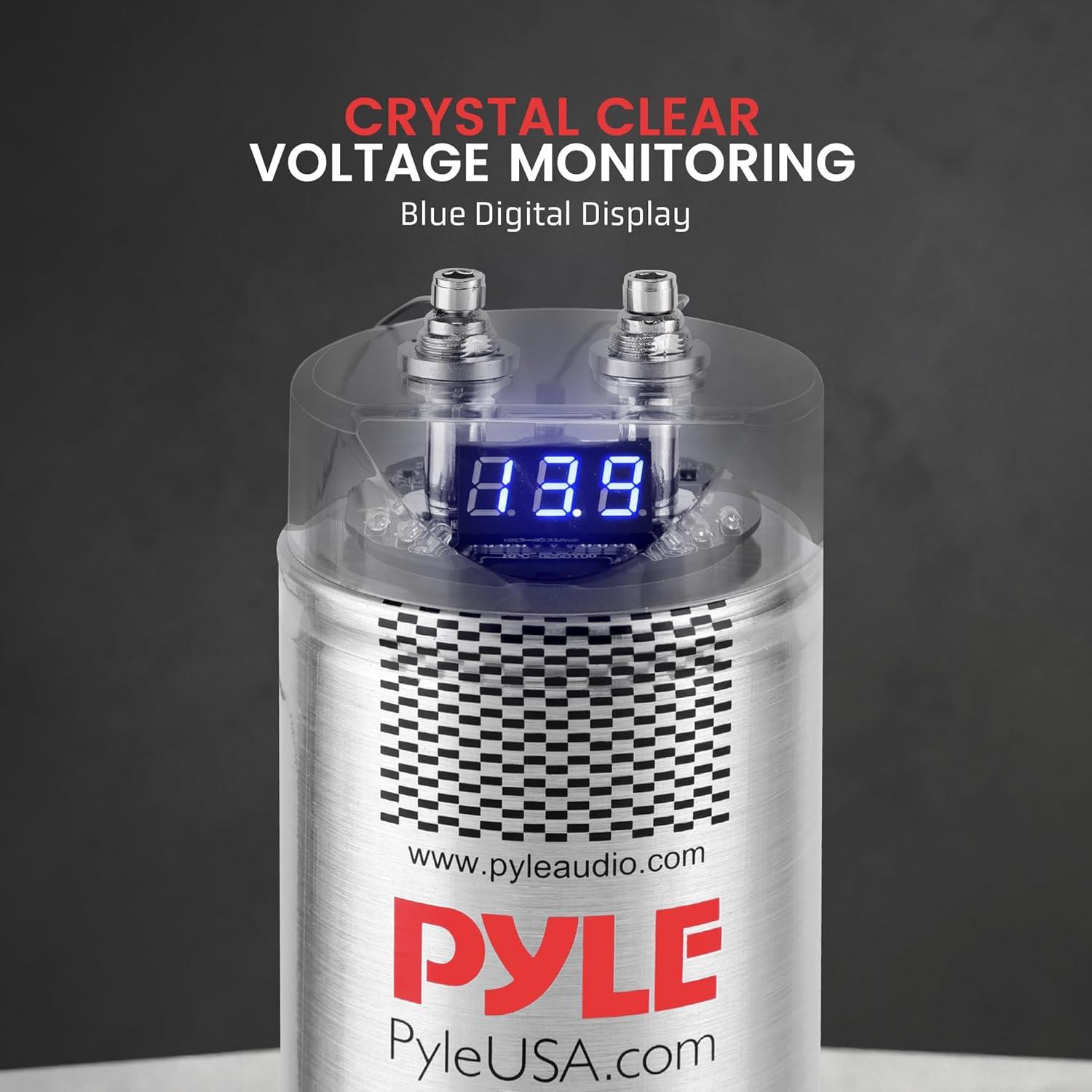 Capacitor Digital Pyle 5.0 Faradios para Audio Automotriz