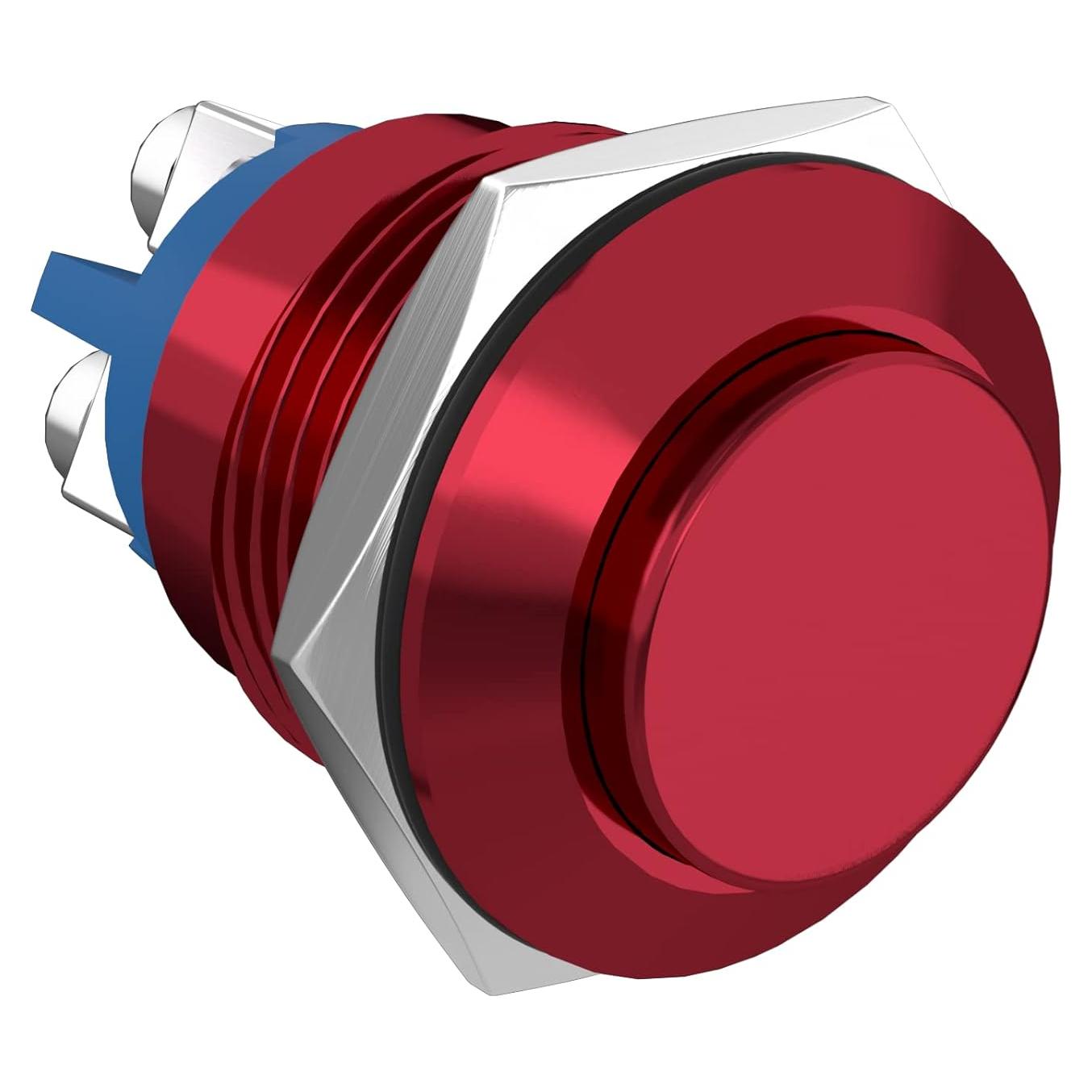Interruptor de Botón Momentáneo STARELO 16mm Rojo 250V CA 5A