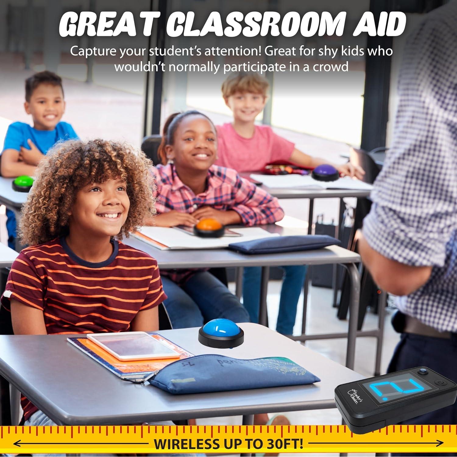 Sistema de Botones de Juego Inalámbrico Teacher's Choice 4 Jugadores