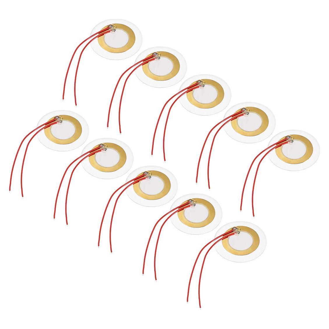 Discos Piezoeléctricos uxcell 35mm para Guitarra y Batería - 10 Pcs