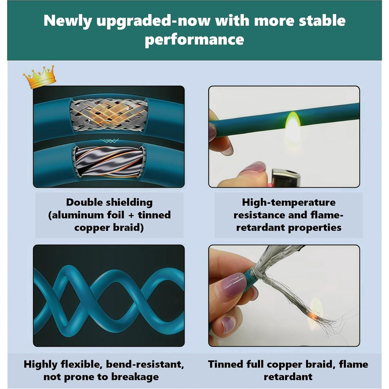 Cable Ethernet M12 X-Codificado 1m a RJ45 CAT6A Blindado