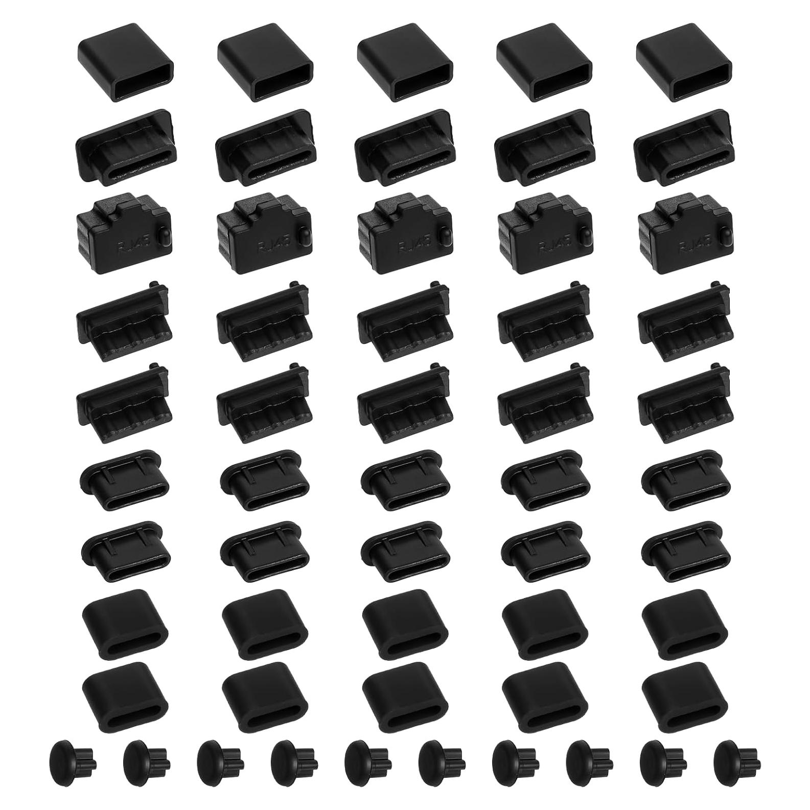 55 Tapas de Puerto USB Silicona Antipolvo SynHHergyx