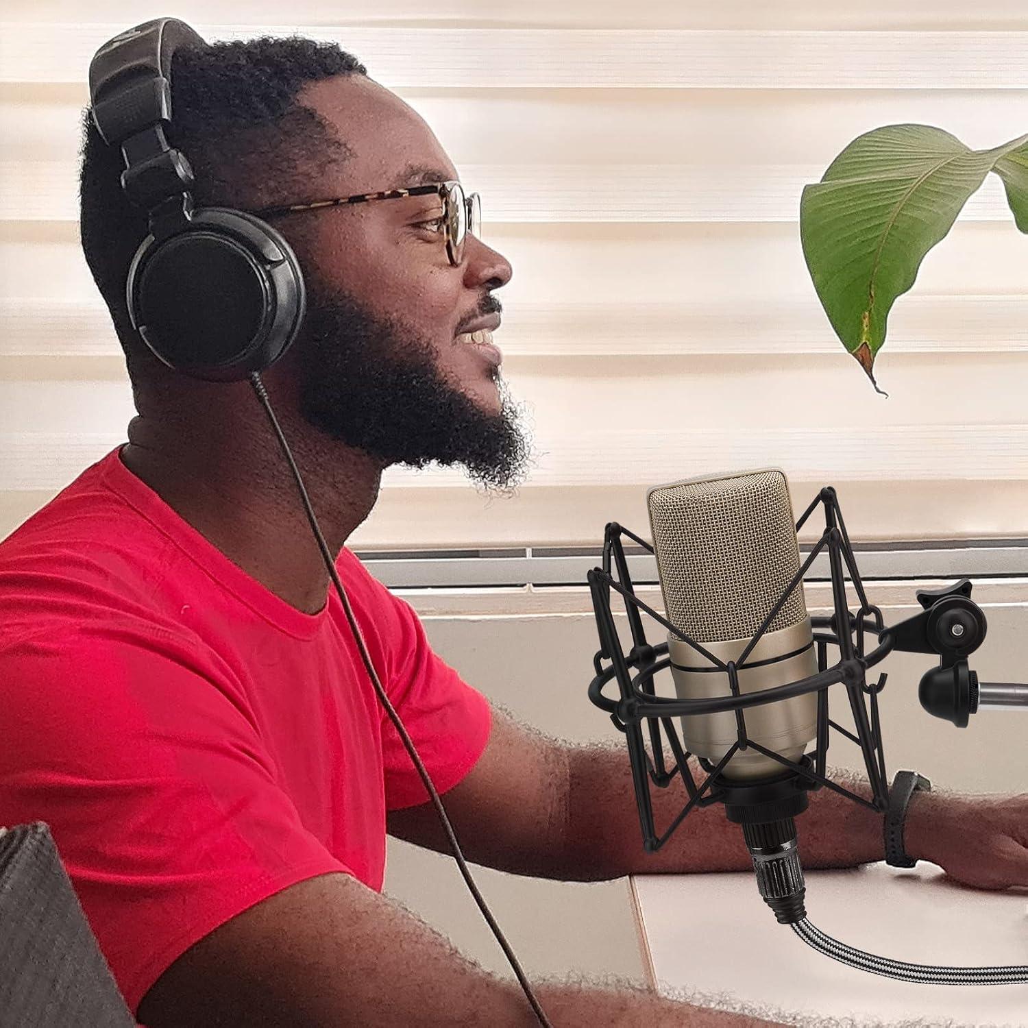 Soporte de Micrófono Antivibración Geekria para MXL 440, 770, 990