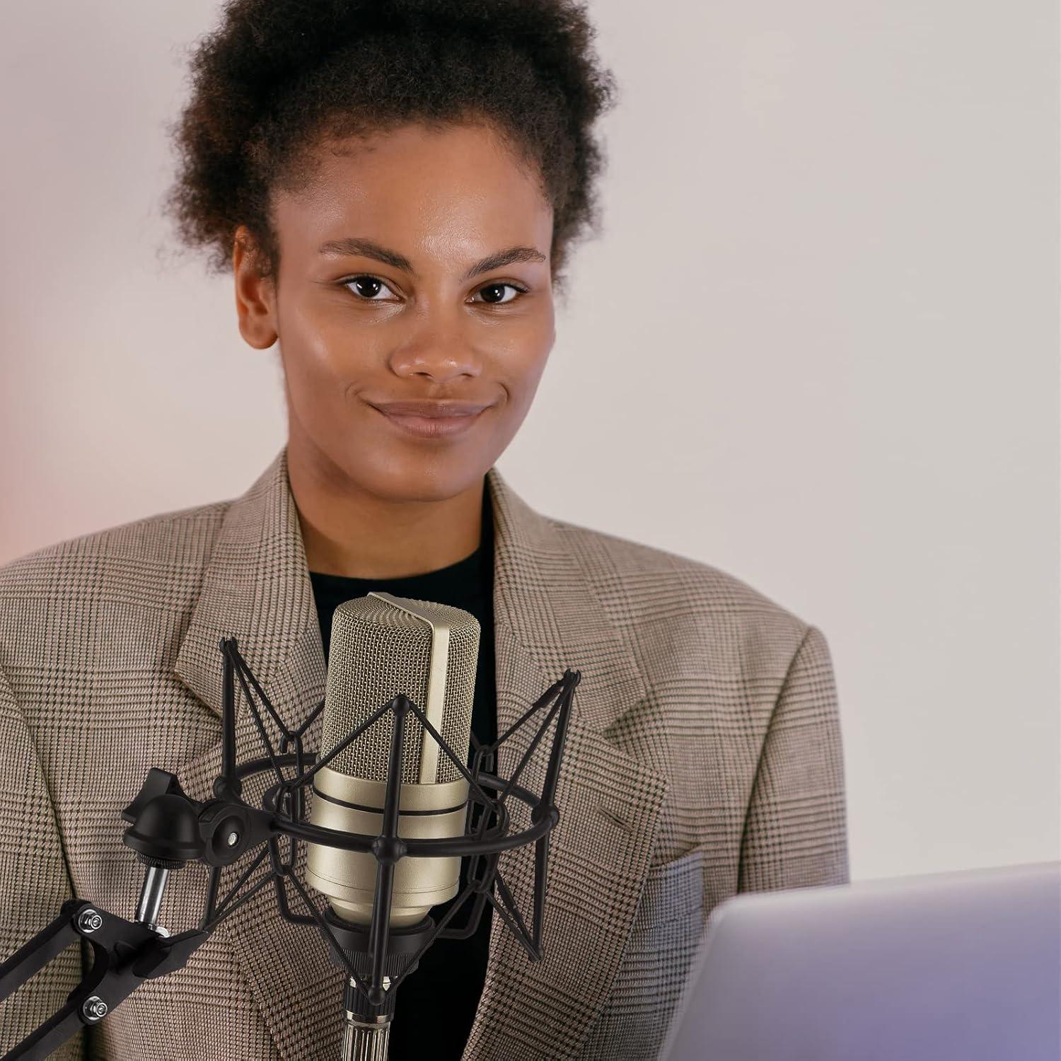 Soporte de Micrófono Antivibración Geekria para MXL 440, 770, 990