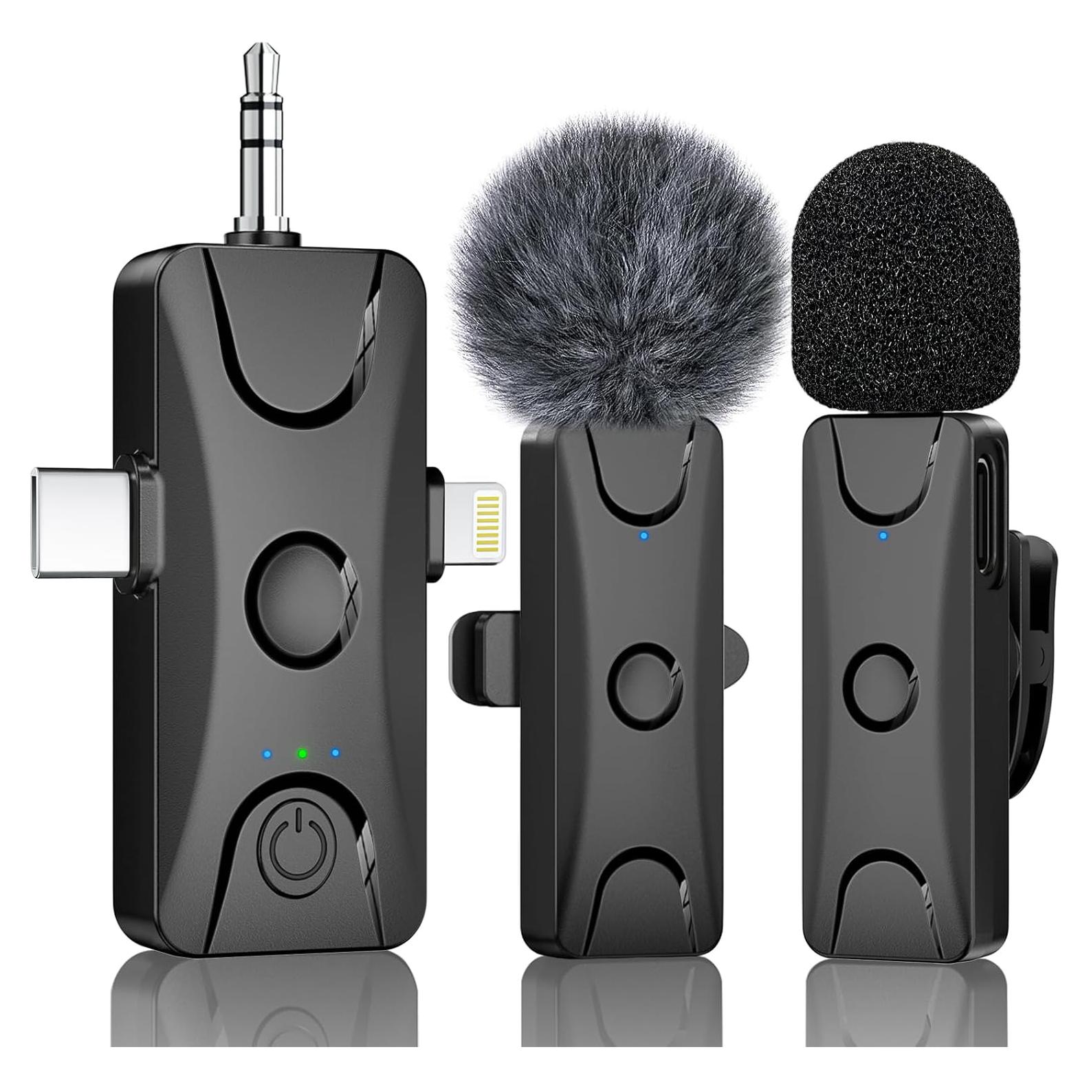 Micrófono Lavalier Inalámbrico Dralud M1 48kHz 30.48m