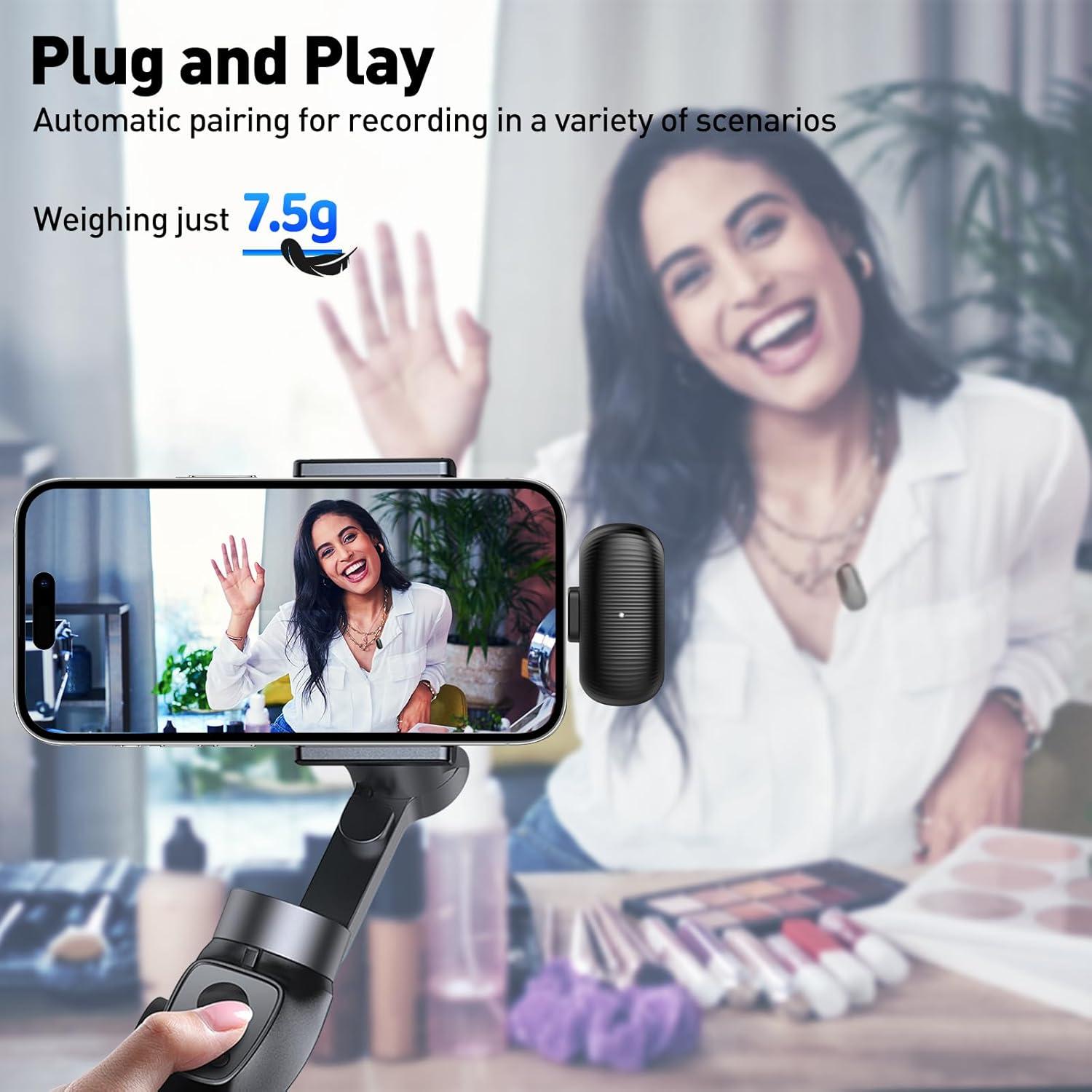 Micrófono Lavalier Inalámbrico VEZQUA con Cancelación de Ruido