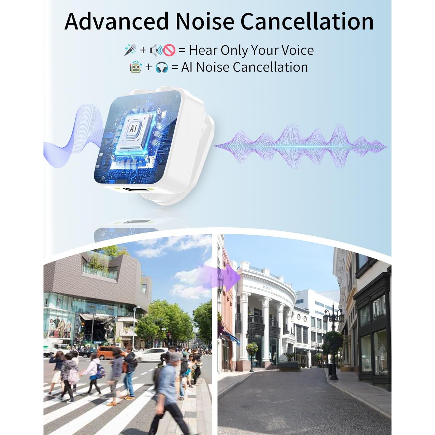 Micrófono Inalámbrico JXJXQU para iPhone/Android 30H Batería