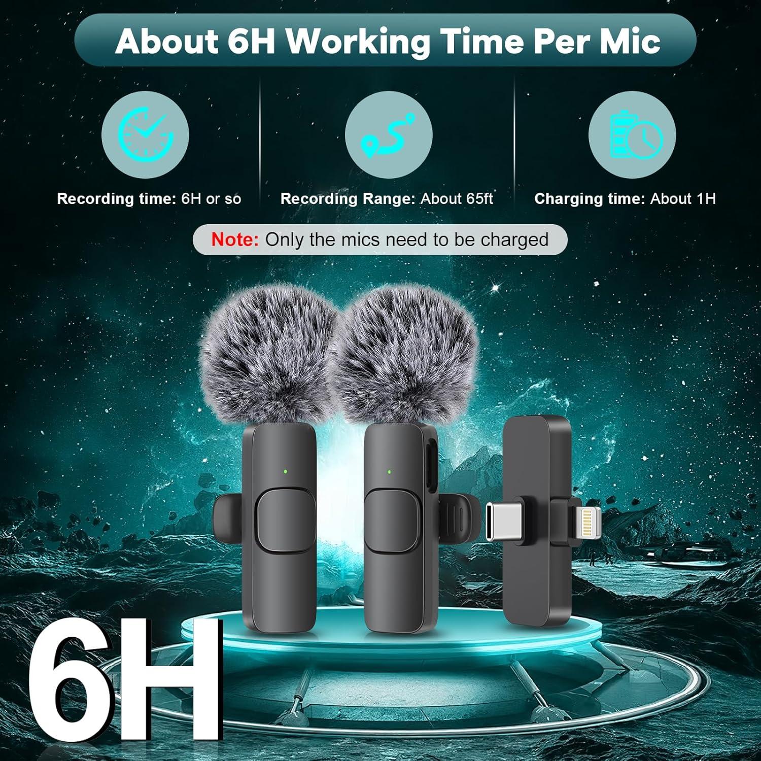 Micrófono Mini Inalámbrico MAYBESTA WM356-1 para iPhone y Android