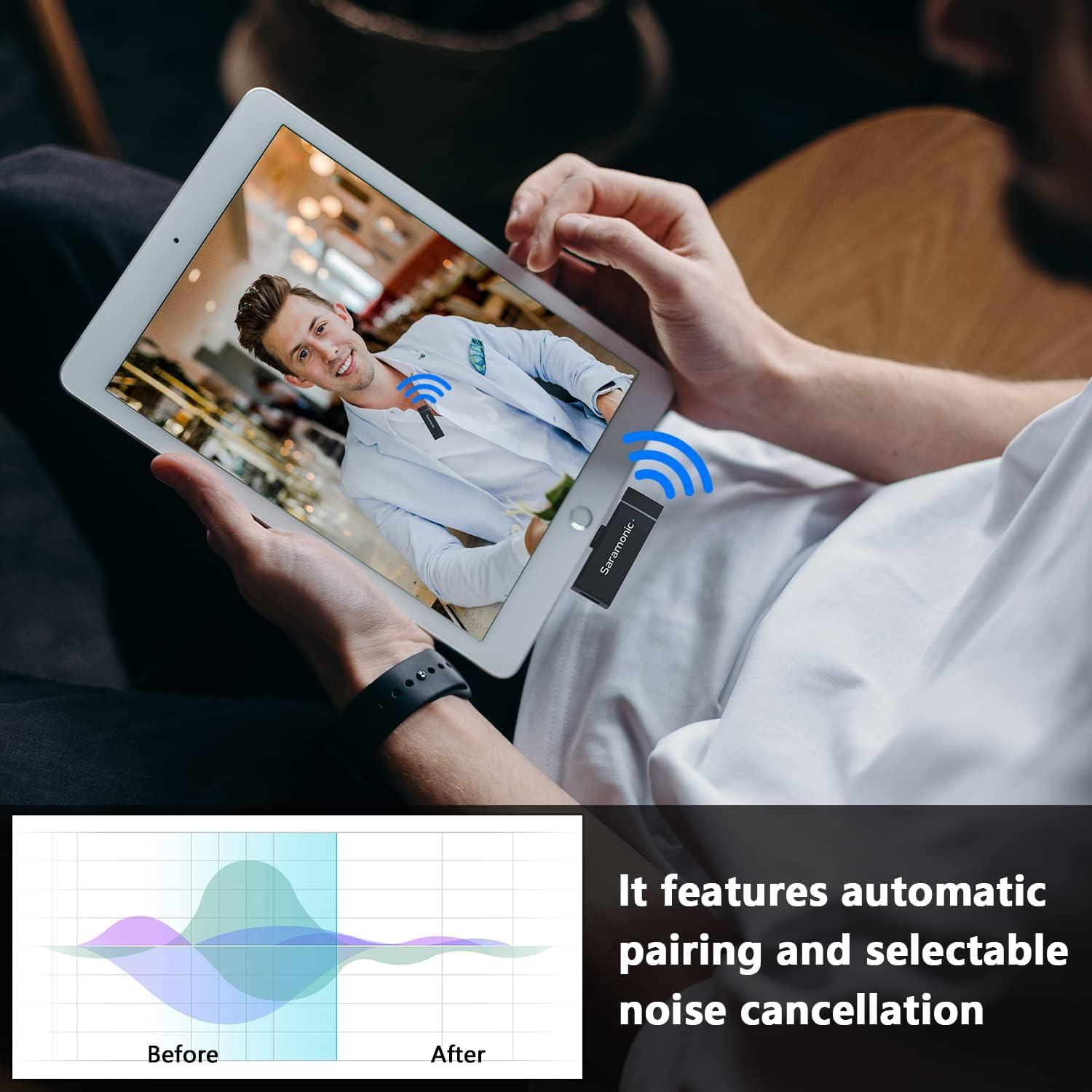 Micrófono Lavalier Inalámbrico Saramonic Lightning 10H