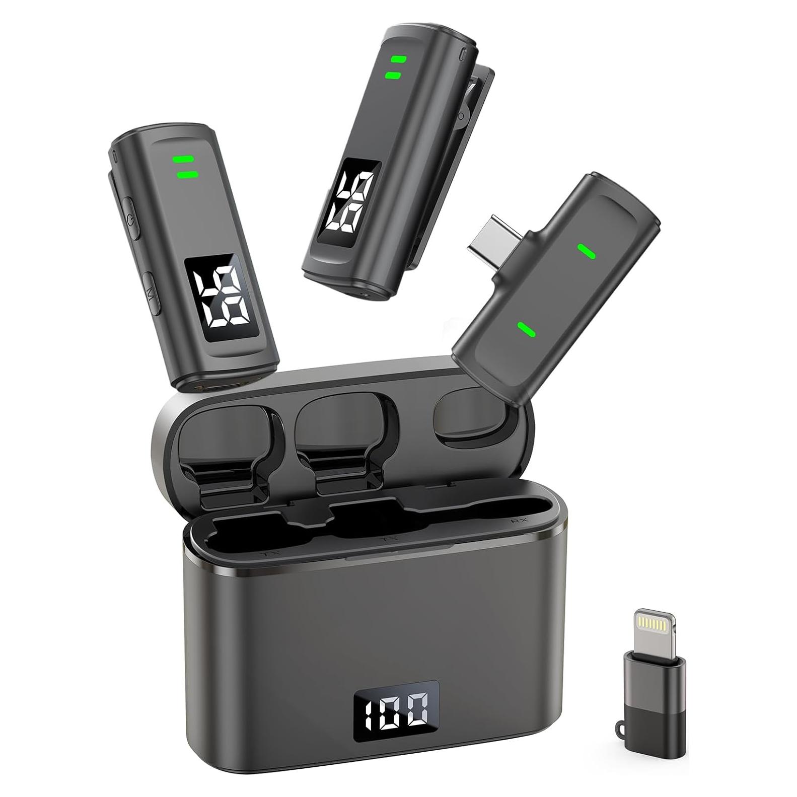 Micrófono Lavalier Inalámbrico Txtune DM10 para iPhone y Android