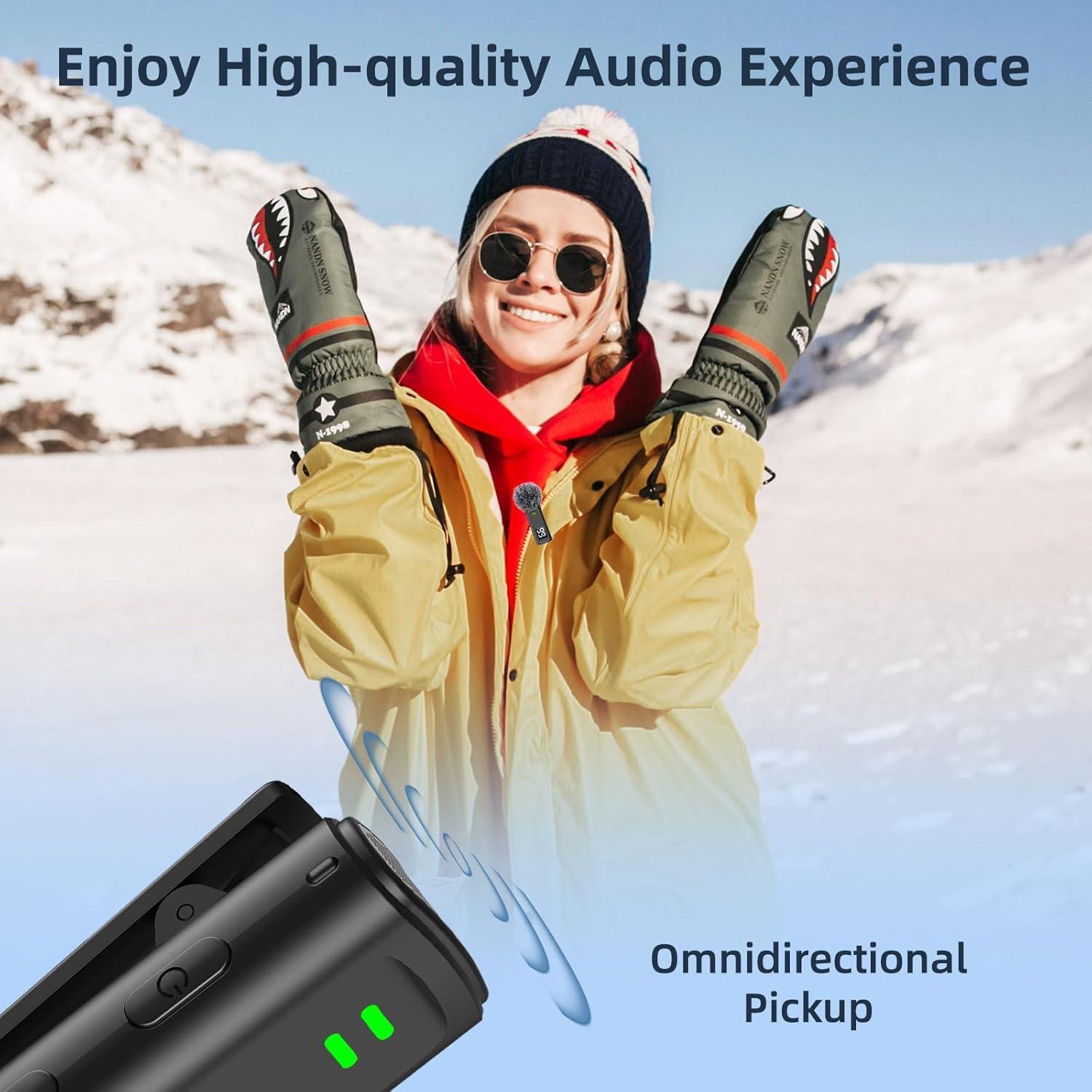 Micrófono Lavalier Inalámbrico Txtune DM10 para iPhone y Android