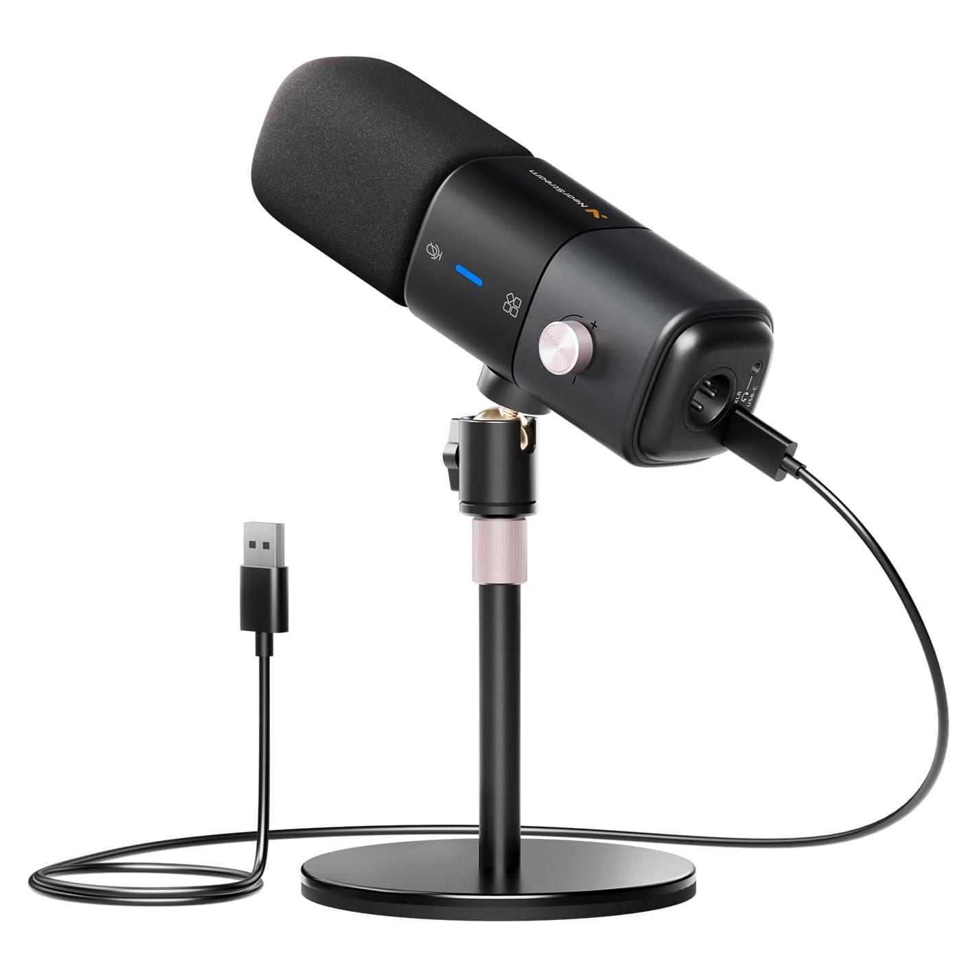 Micrófono de Condensador NearStream AM25X XLR/USB con Soporte