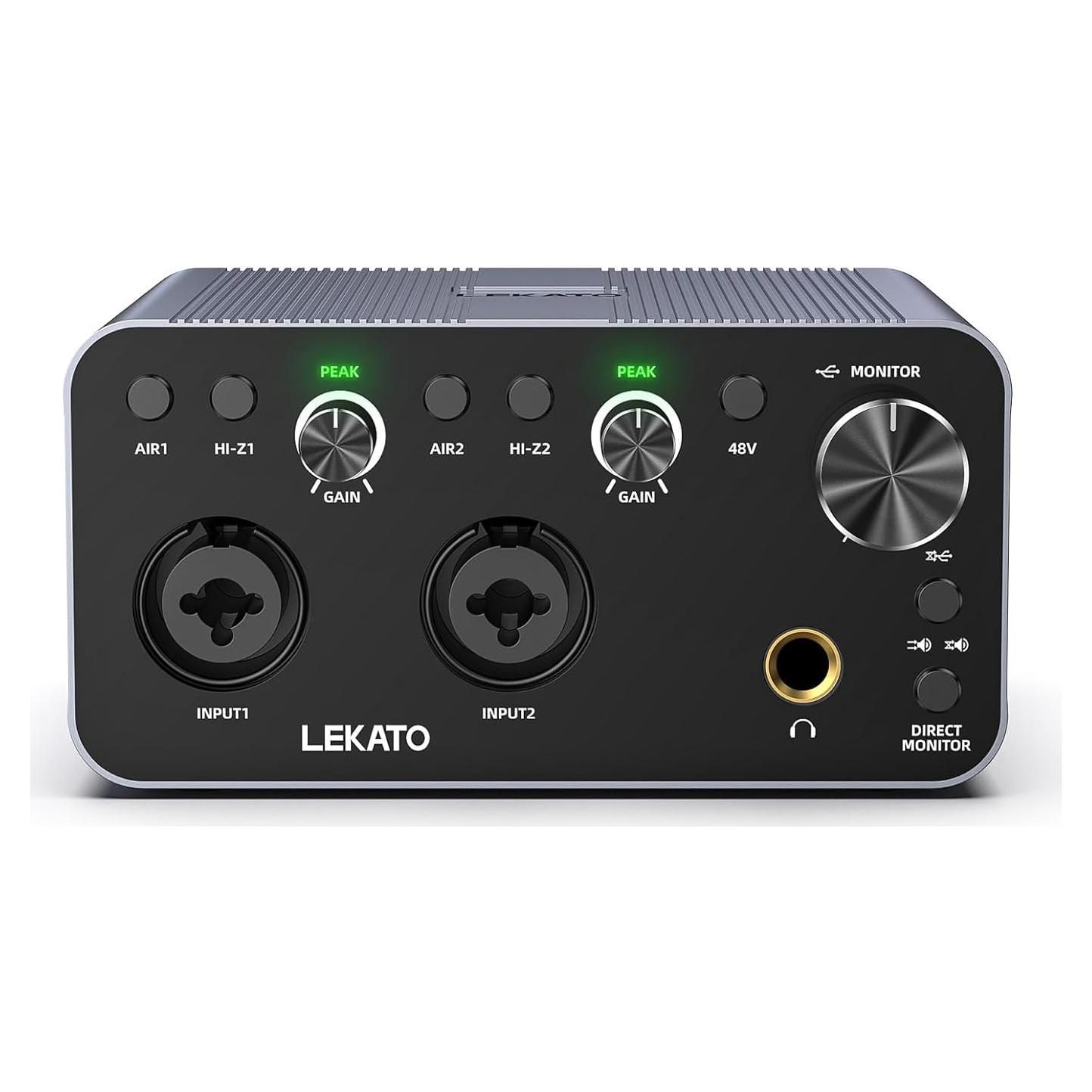 Interfaz de Audio USB LEKATO SF2401 24 bits/192kHz XLR