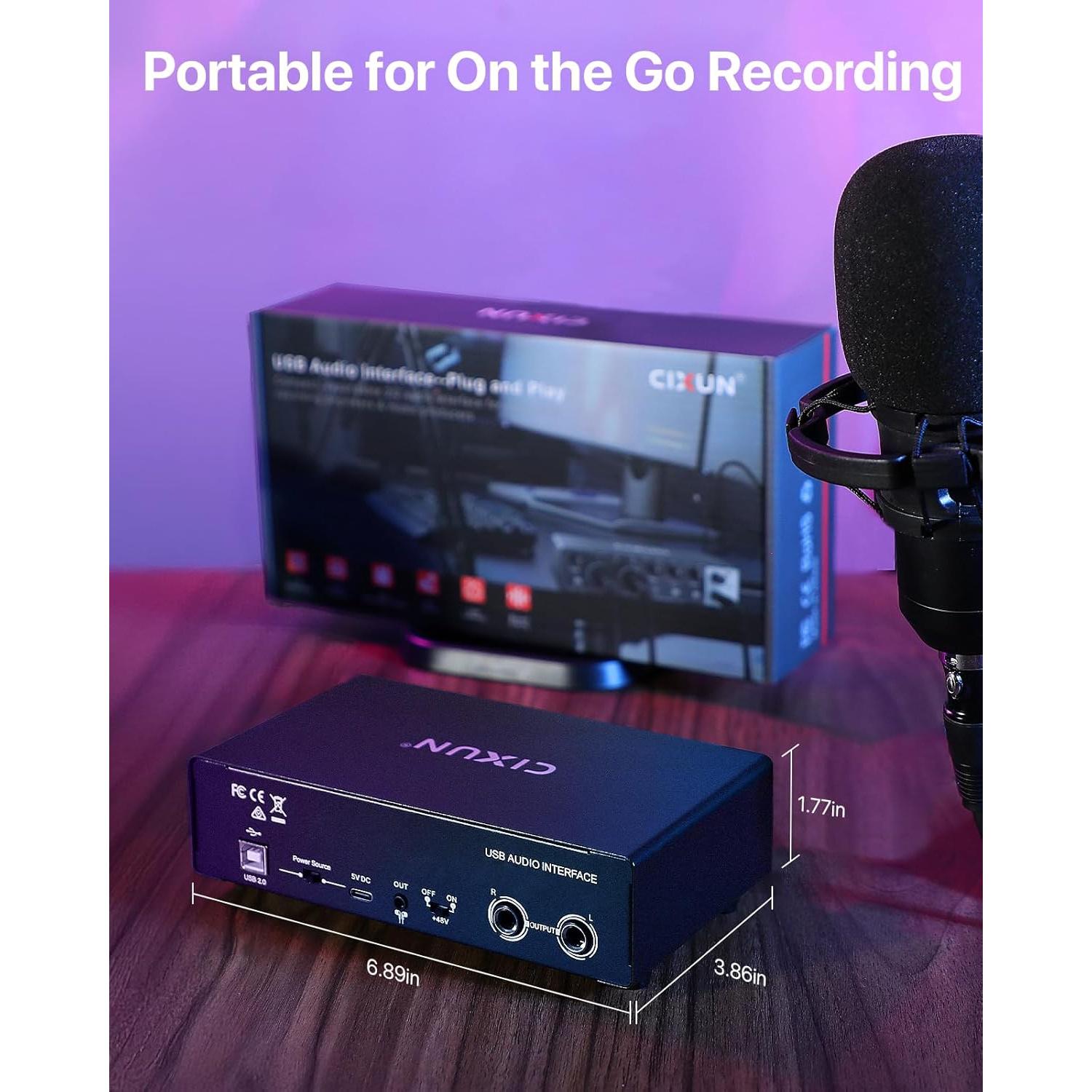 Interfaz de Audio USB-C 2i2 Focusrite 24-bit/192kHz Dual XLR