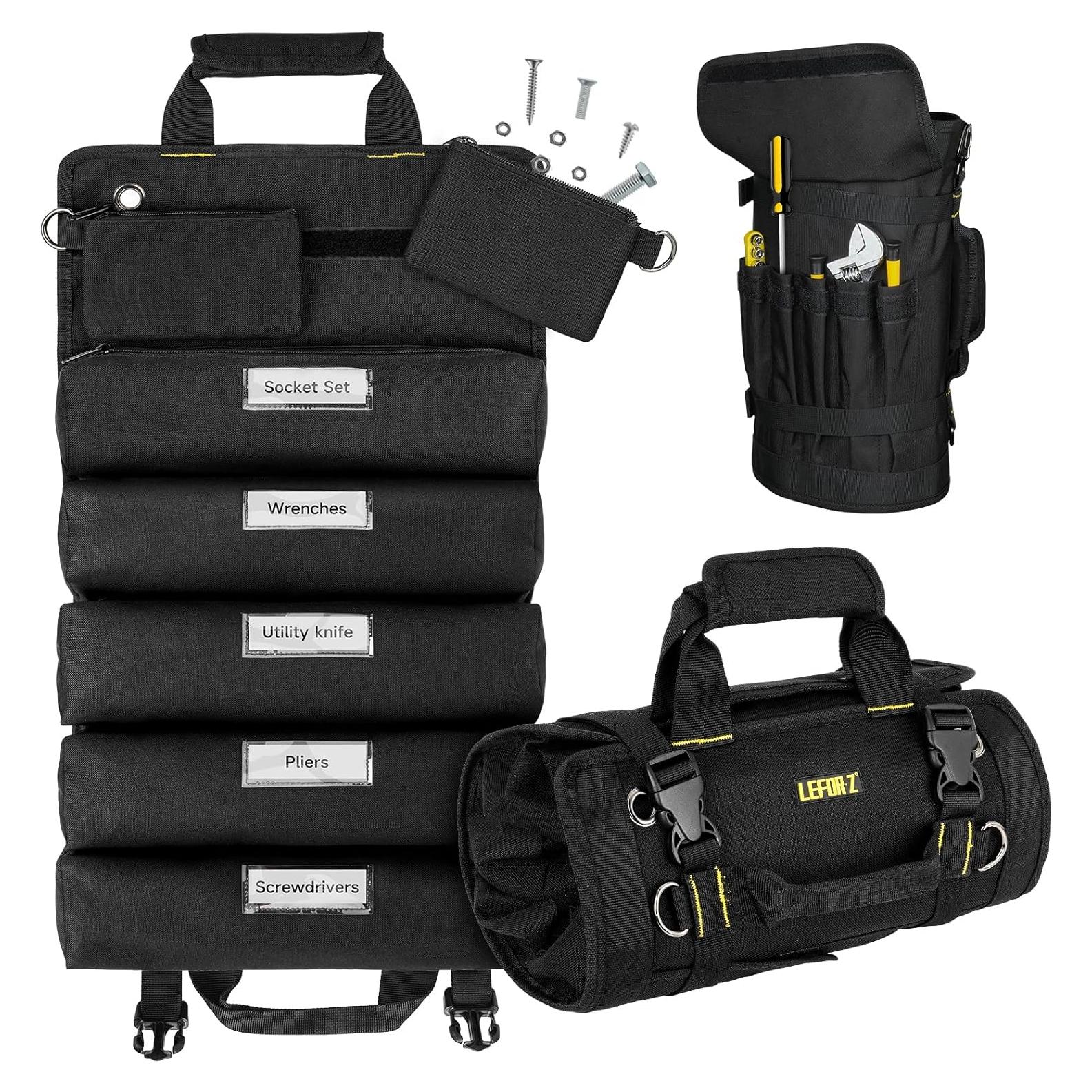 Bolsa de Herramientas LEFOR·Z Grande 13 Bolsillos Negra