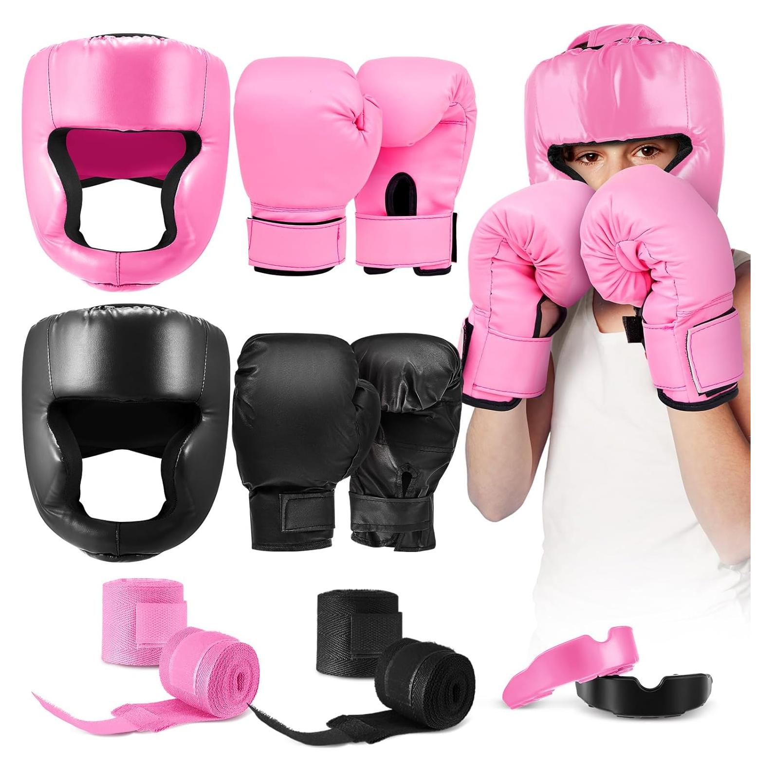 Set de Boxeo para Niños Kanayu 12 Pcs con Casco y Guantes