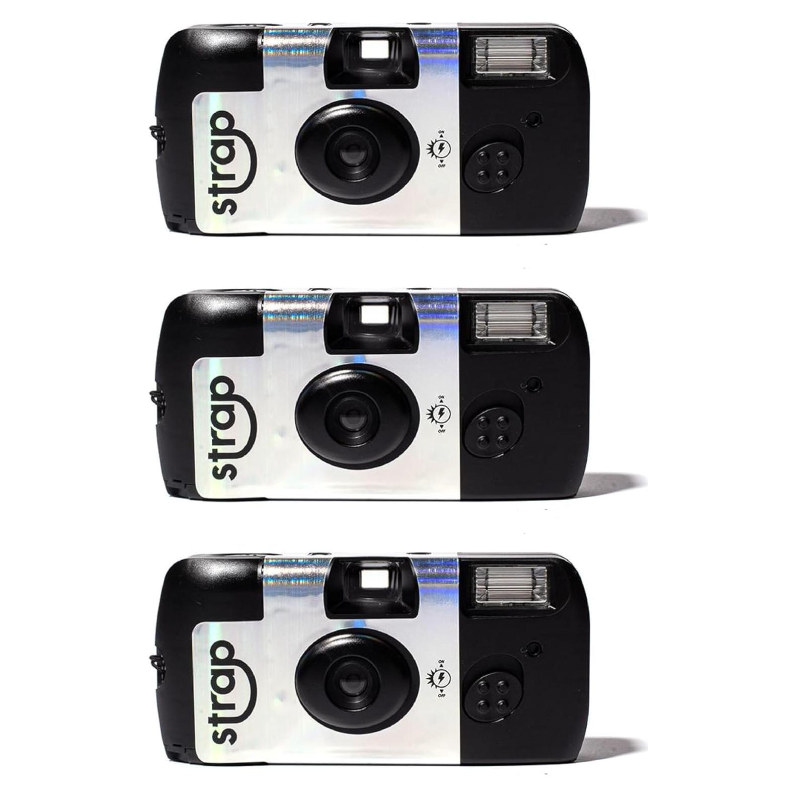 Cámara desechable Strap 27 exposiciones con flash 3m - 3 paquetes