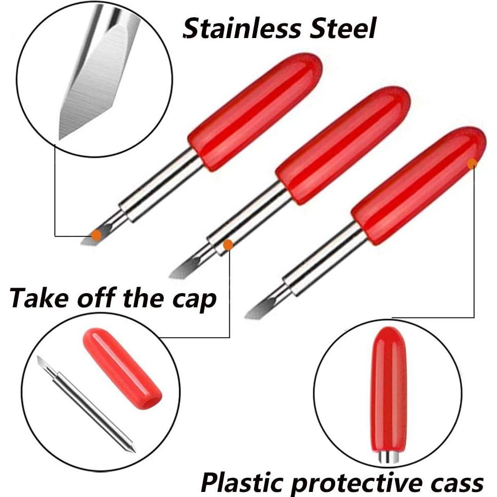 Cuchillas de Reemplazo Elefama 40PCS 45° para Cricut