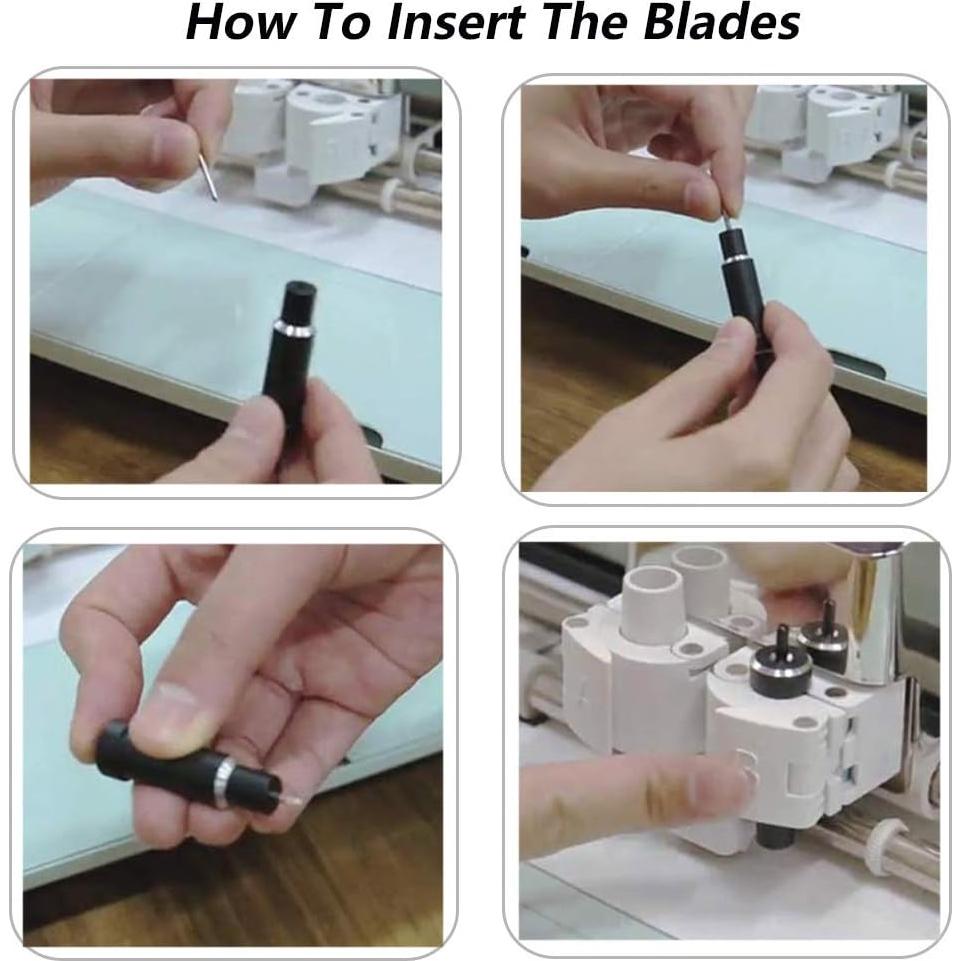 Cuchillas de Reemplazo Elefama 40PCS 45° para Cricut