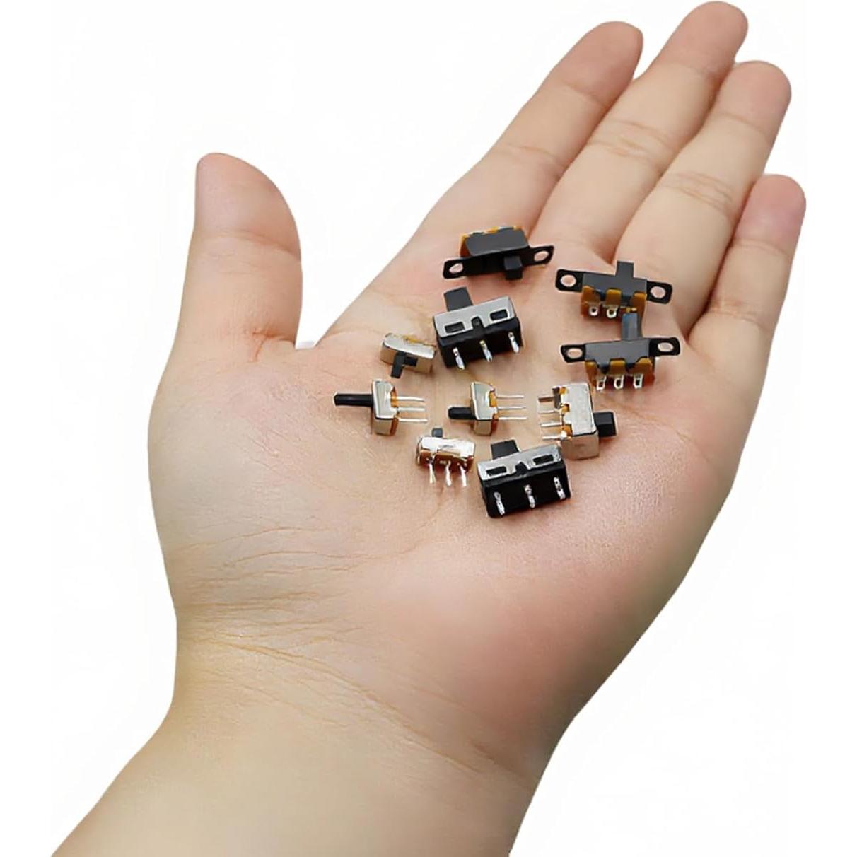 Kit de 110 Interruptores Deslizantes Micro Mini SPDT 3 Pines
