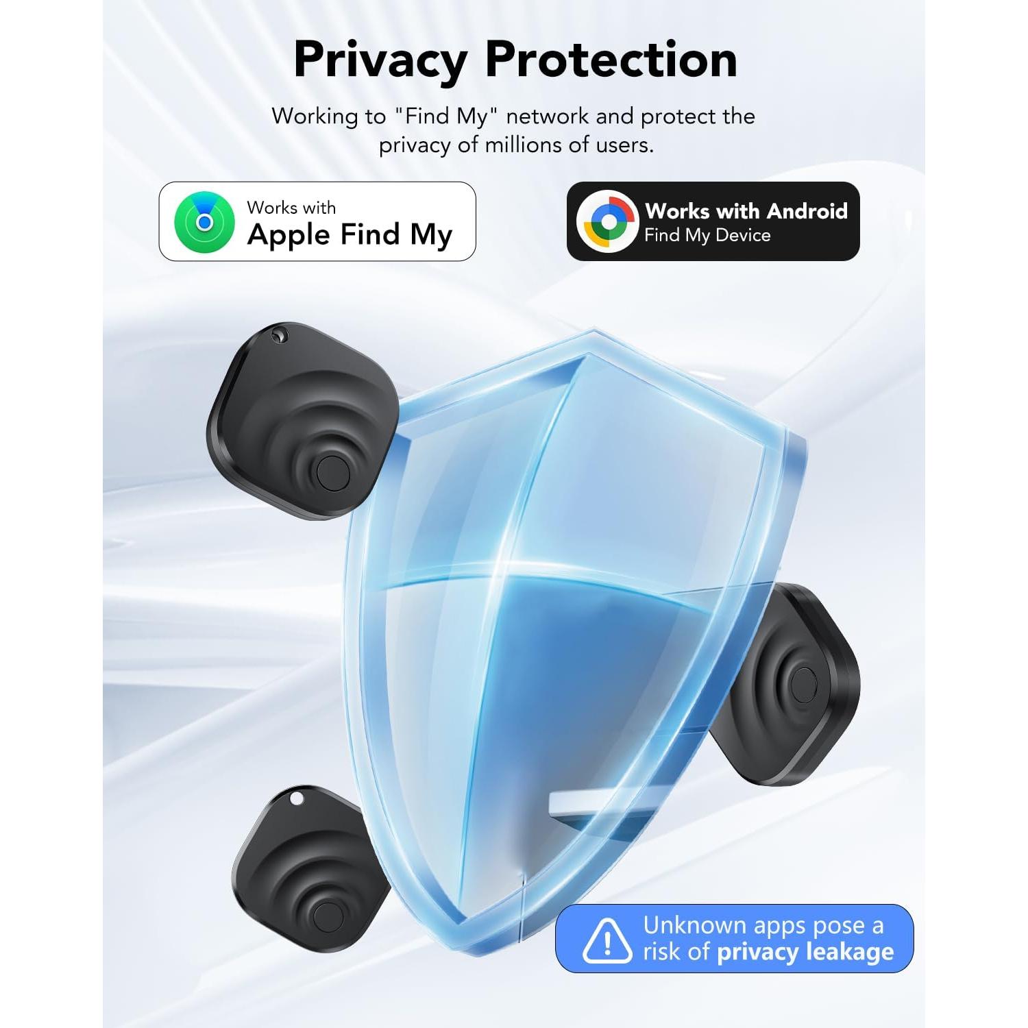 Paquete de 4 rastreadores Bluetooth TIMU Tagigo para iOS y Android