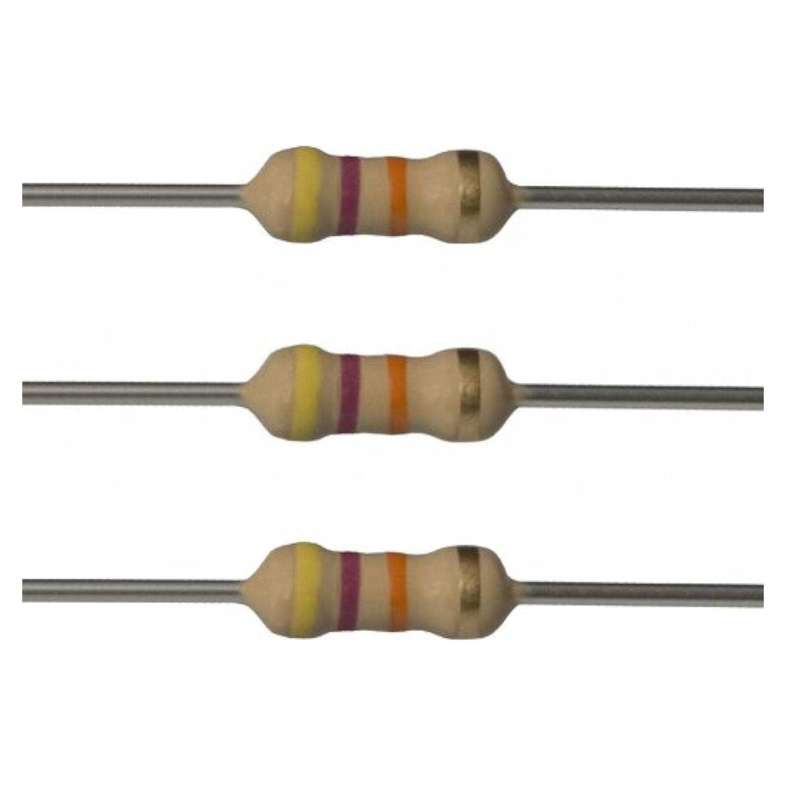Resistencias E-Projects 47k Ohm 1/2W 5% (Paquete 100)