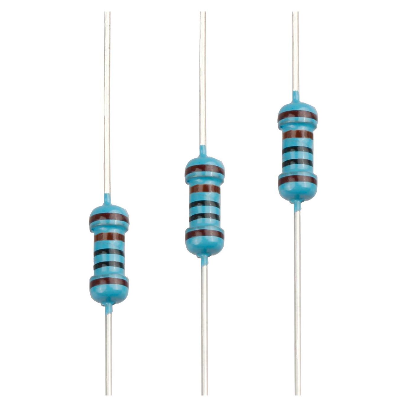 Resistores de Película Metálica 1K ohm 1/4W 100 pcs EDGELEC