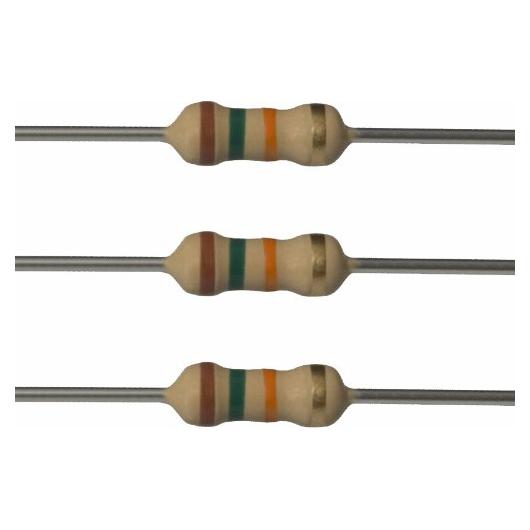 Resistencias E-Projects 15k Ohm 1/2W 5% (Paquete de 100)