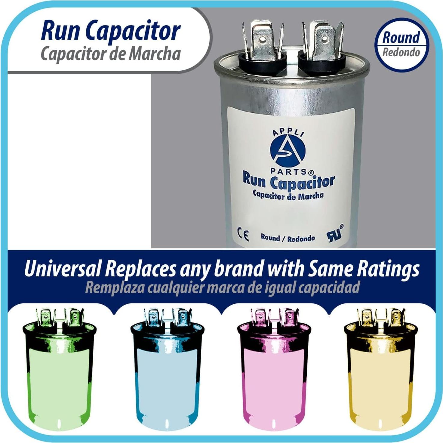 Condensador de Funcionamiento Appli Parts 10 Mfd 450V Redondo