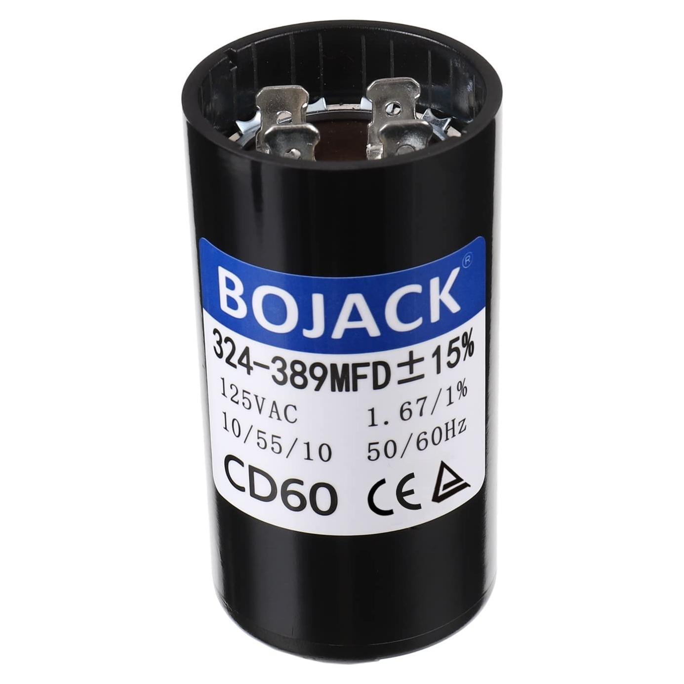 Capacitor de Arranque BOJACK CD60 324-389 uf 125 VAC